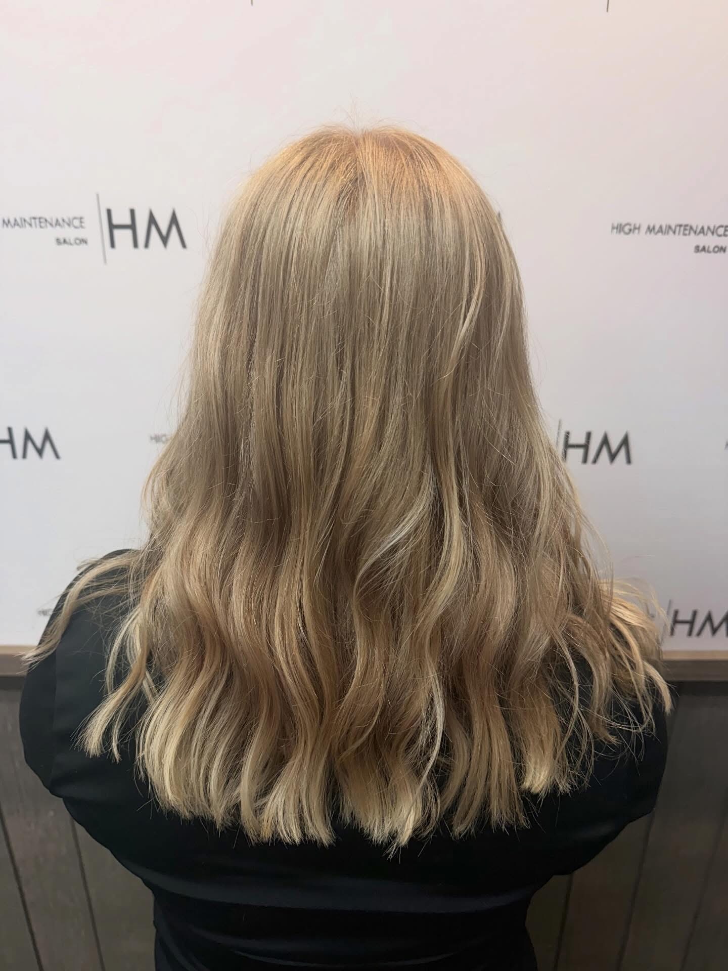 Soft blonde color
